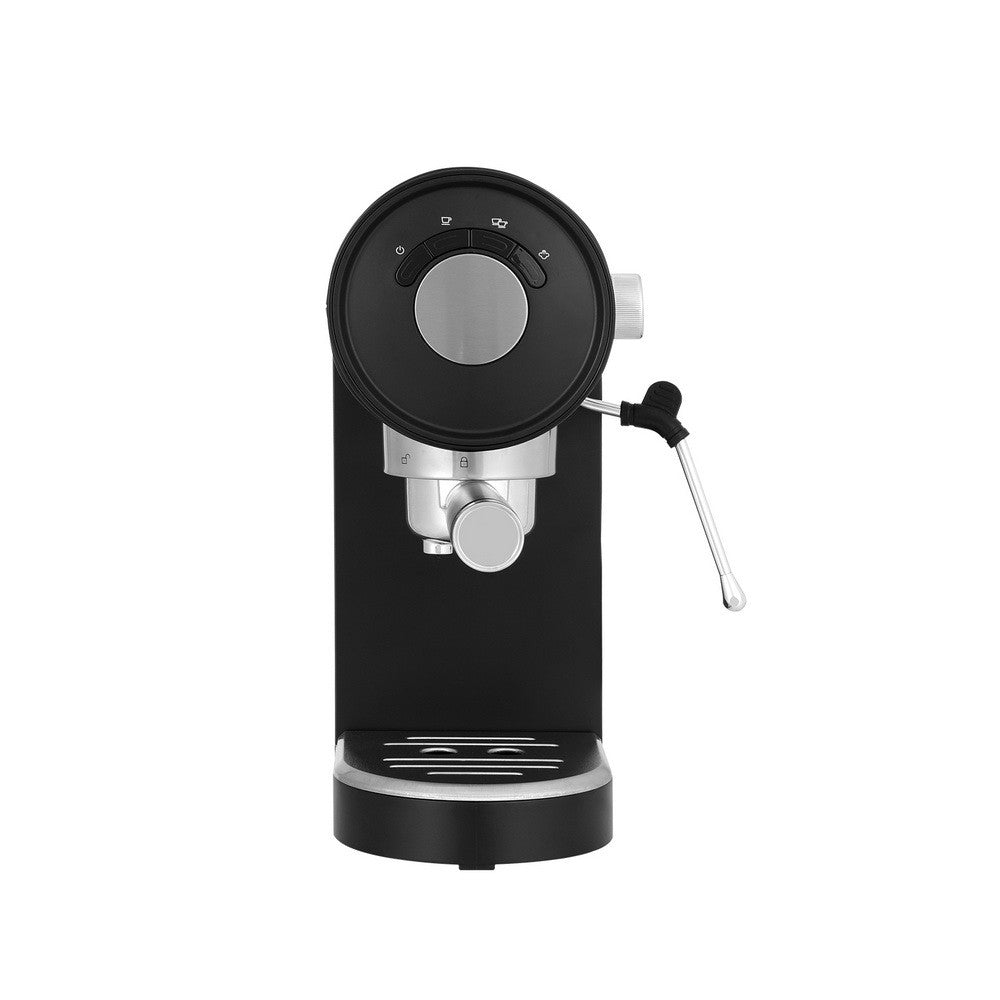 Devanti 20 Bar Coffee Machine Espresso Maker Milk Frother Cappuccino Cafe Black