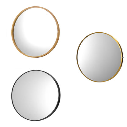 Oikiture Wall Mirrors round Makeup Mirror Home Decor 50/60/70/80/90