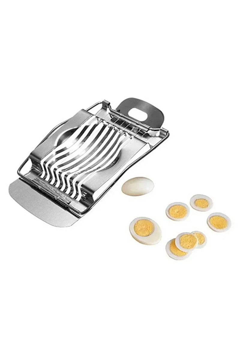 Practical Egg Slicer Stainless Steel Wire Boiled Egg Cutter Multi Purpose Kitchen Slicing Tool