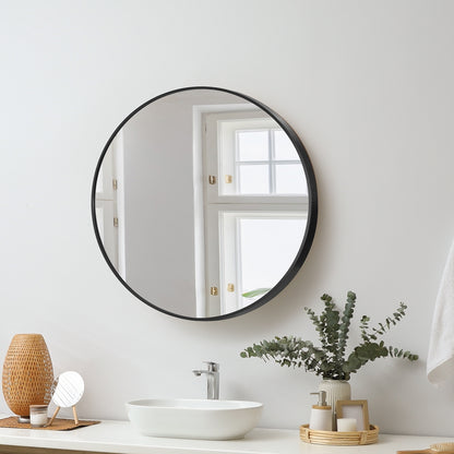 Oikiture Wall Mirrors round Makeup Mirror Home Decor 50/60/70/80/90